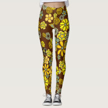 Leggings van wilde wonderbloemen, schimmelachtige 