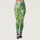 Leggings van witte Floral (Achterkant)