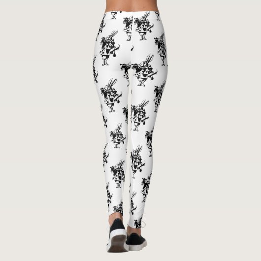 Leggings van witte konijnen (Achterkant)