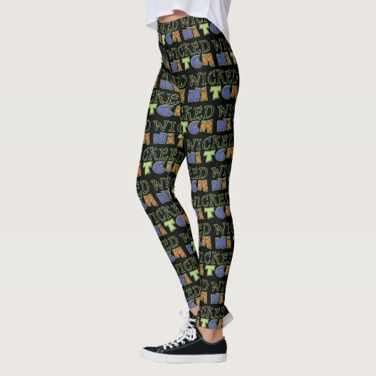 Leggings van Wschopte Witch Halloween (Links)