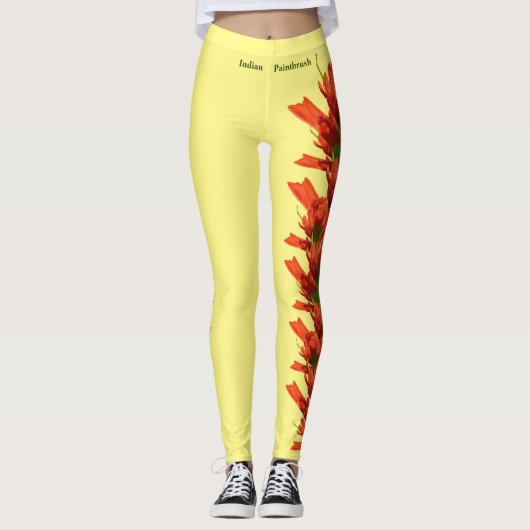 Leggings van Wyoming State Flower Indian Paintbors (Voorkant)
