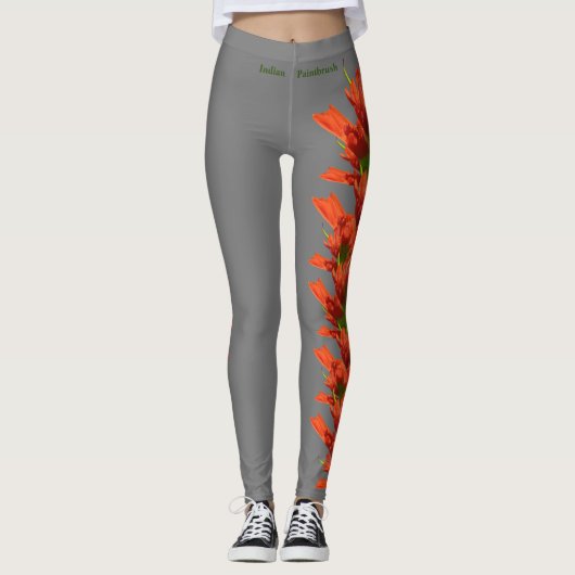 Leggings van Wyoming State Flower Indian Paintbors (Voorkant)