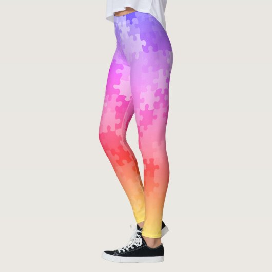 Leggings van zonneset Ombre Puzzle (Links)
