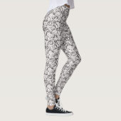 Leggings van zwart-wit gemarmerde vrouwen (Rechts)