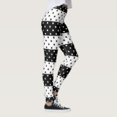 Leggings van zwart-witpols (Rechts)