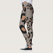 Leggings van zwarte en bruine luipaard (Links)