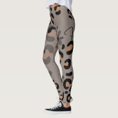 Leggings van zwarte en bruine luipaard (Links)