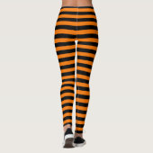 Leggings van zwarte en Oranje Halloween-heks (Achterkant)
