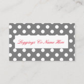 Leggings Verkoop, luipaard afdrukken Visitekaartje (Achterkant)