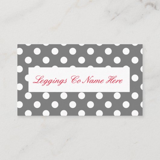 Leggings Verkoop, luipaard afdrukken Visitekaartje (Achterkant)