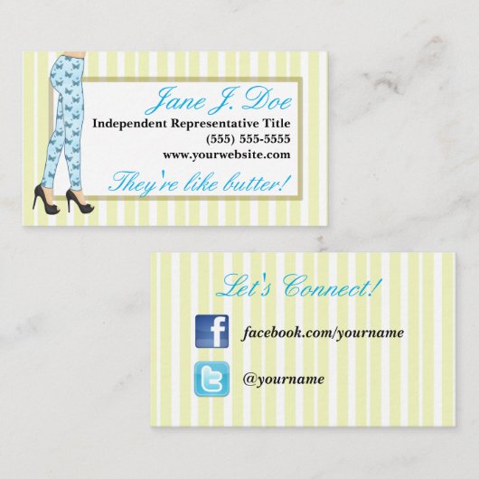 Leggings Verkoop, Roze en Paars Visitekaartje (Voorkant / Achterkant)