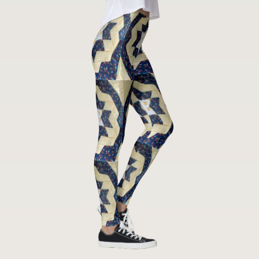 Leggings - vertakt sterventilatorpatroon (Rechts)