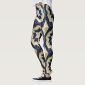 Leggings - vertakt sterventilatorpatroon (Links)