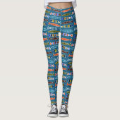 Leggings vispatronen (Voorkant)