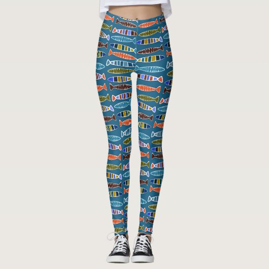 Leggings vispatronen (Voorkant)