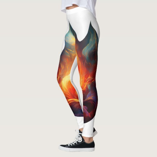 Leggings - Vlammen artwork (Links)