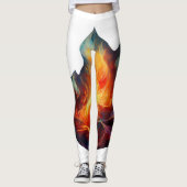 Leggings - Vlammen artwork (Voorkant)