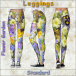 LEGGINGS - "Vloertuinen" - Florentijns ontwerp<br><div class="desc">Op deze kleurrijke Standard-Leggings staat een afbeelding met bloemsierkunst met de titel "Floral Garden". Verkrijgbaar in vijf maten voor dames (XS, S, M, L, XL). Zie "Over dit product" onderstaande beschrijving voor algemene grootte en productinfo, Het bloemige afbeelding beslaat standaard het hele paar leggings. ►U kunt dit afbeelding aanpassen in...</div>
