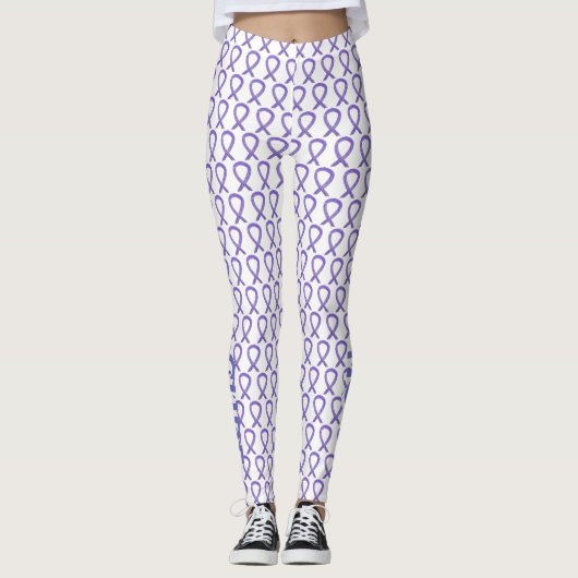 Leggings voor aangepaste woorden voor lavenaarsbew (Voorkant)