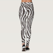 Leggings voor afdrukken in zwart-wit (Achterkant)