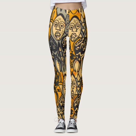 Leggings voor Afrikaanse afdrukken (Voorkant)