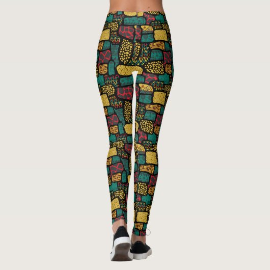 Leggings voor Afrikaanse afdrukken (Achterkant)