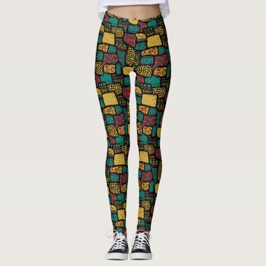 Leggings voor Afrikaanse afdrukken (Voorkant)