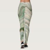 Leggings voor all-over-print van marmersteen (Achterkant)