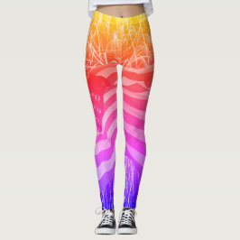Leggings voor Amerikaanse vlag- en Fireworks-Ipane