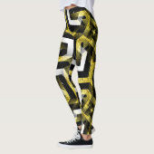 Leggings voor Black and Gold Pattern ★ Funky Zebra (Links)