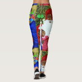 Leggings voor Black Santa Claus Designer - Kerstmi (Achterkant)