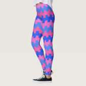 Leggings voor blauw en roze chemie (Links)