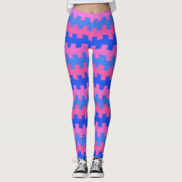 Leggings voor blauw en roze chemie