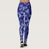 Leggings voor blauwe camouflage (Achterkant)