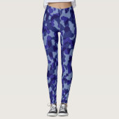 Leggings voor blauwe camouflage (Voorkant)