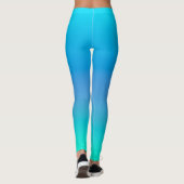 Leggings voor blauwe en Blauwgroen oceaan Breeze Y (Achterkant)