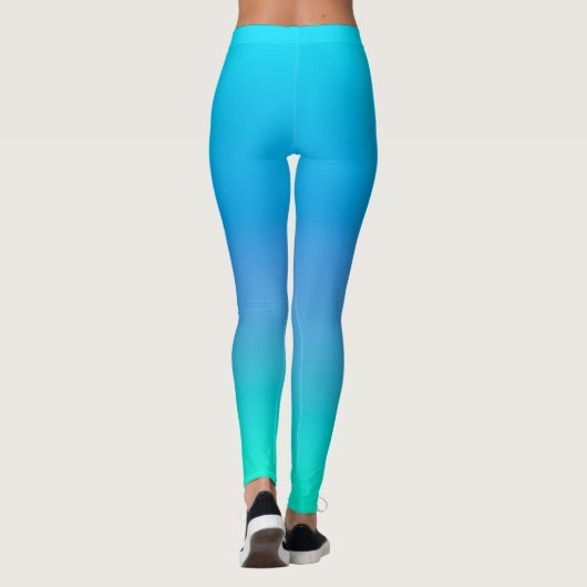 Leggings voor blauwe en Blauwgroen oceaan Breeze Y (Achterkant)