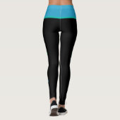 Leggings voor blauwe en groene draak (Achterkant)