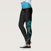 Leggings voor blauwe en groene draak (Links)