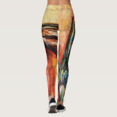 leggings voor "blauwe en groene" kunst (Achterkant)