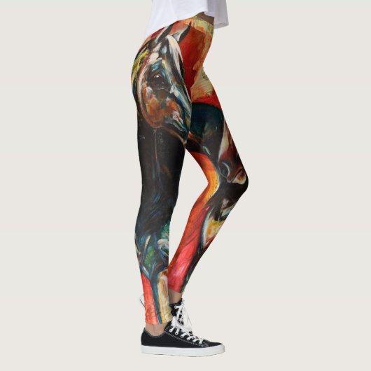leggings voor "blauwe en groene" kunst (Rechts)