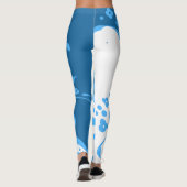Leggings voor blauwe en witte ventilatoren (Achterkant)
