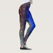 Leggings voor blauwe mousserende fitness (Rechts)