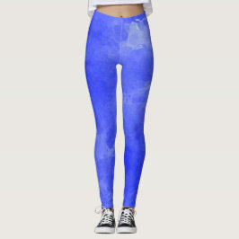 Leggings voor blauwe Waterverf