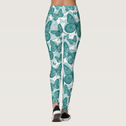 Leggings voor Blauwgroen vlinder (Achterkant)