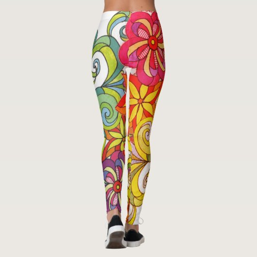Leggings voor bloemen en zwembroeken van Leslie Cl (Achterkant)