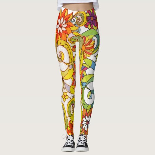 Leggings voor bloemen en zwembroeken van Leslie Cl (Voorkant)