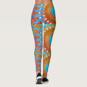 Leggings voor Blue All-Over-Print (Achterkant)
