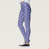 Leggings voor Blue and White Bunny Rabbit Designer (Links)