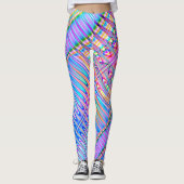 Leggings voor Bright Fractal Pattern (Voorkant)